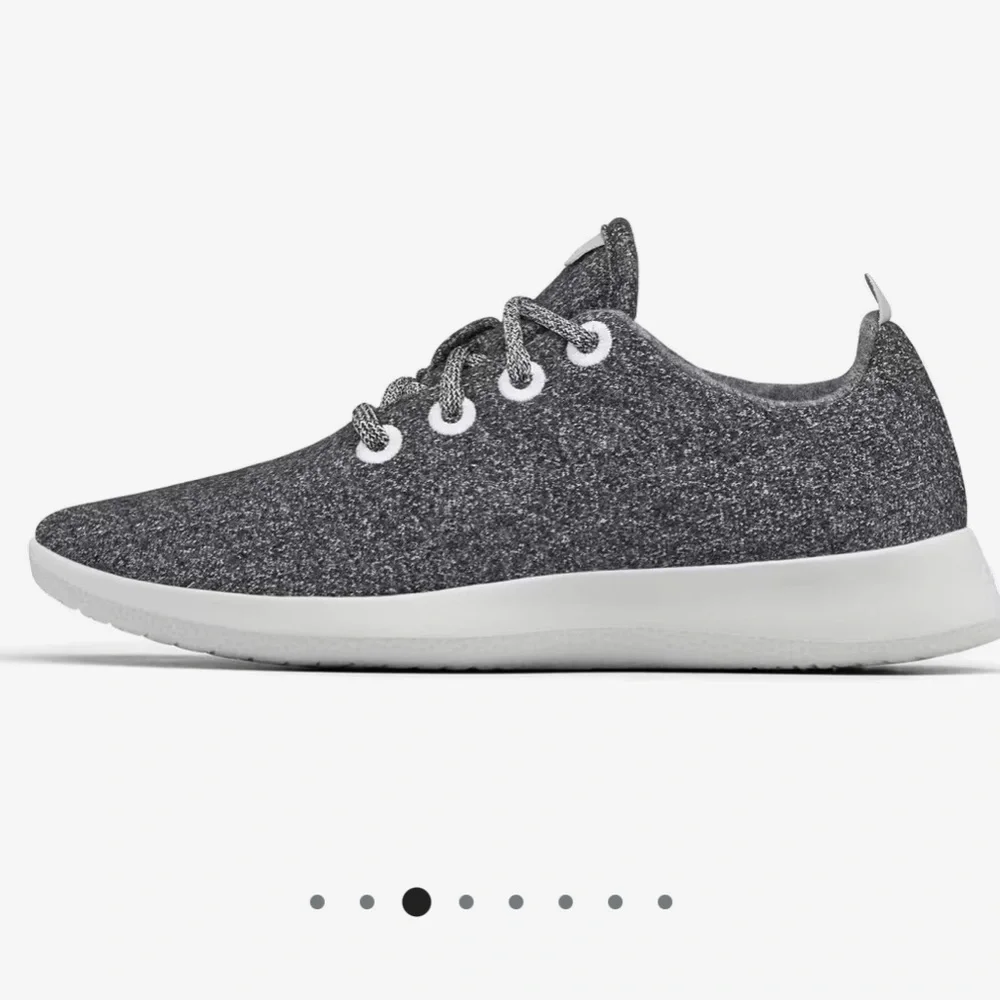 Allbirds Women's Wool Runners Natural Grey with Light Grey Sole 10